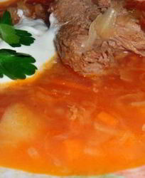 Щи Русские с гречкой и говядиной