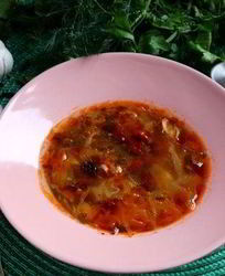 Щи с консервированной фасолью