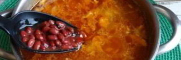 щи с консервированной фасолью