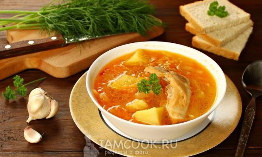 Рецепт щей с курицей в мультиварке