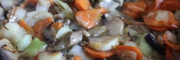 щи со шпинатом и шампиньонами