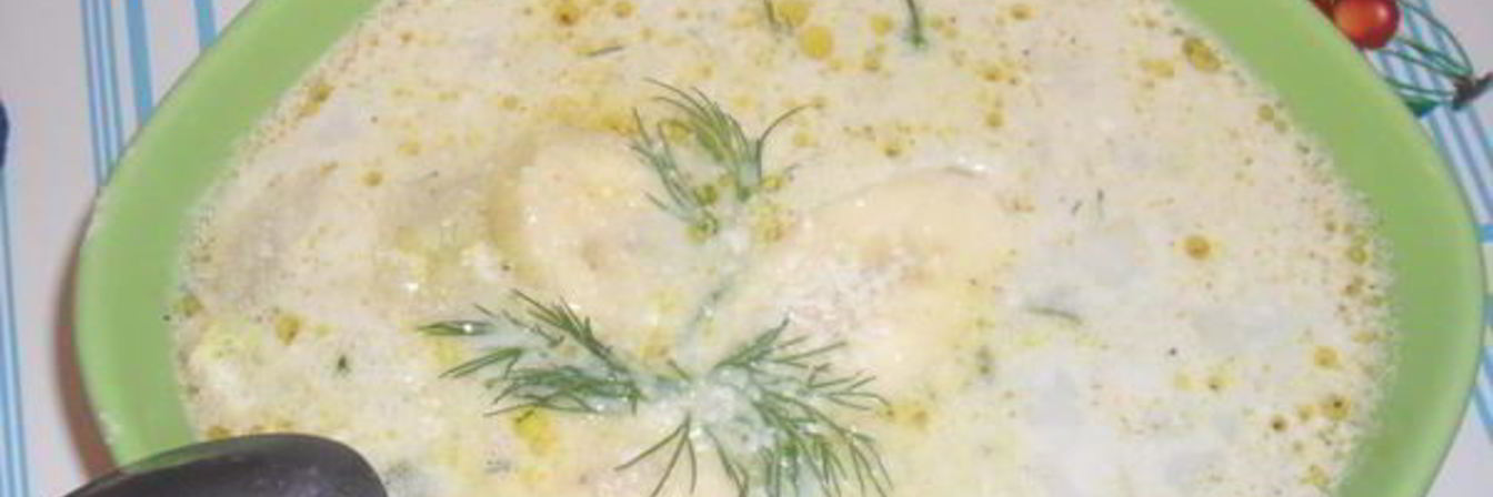 Сливочный суп с бананом и курицей