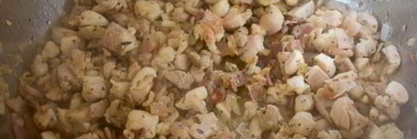 сливочный суп с курицей и шпинатом