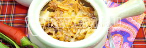 грибная солянка в горшочке