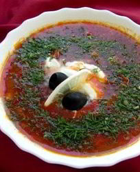 Мясная солянка