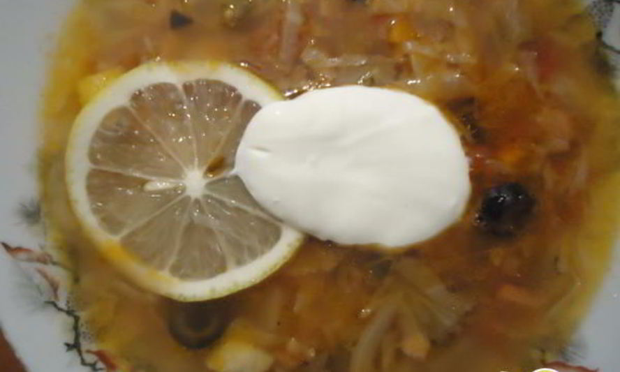 Рецепт солянки с капустой