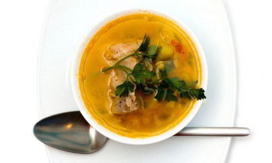 Рецепт супа бозартма из баранины с луком и зеленью