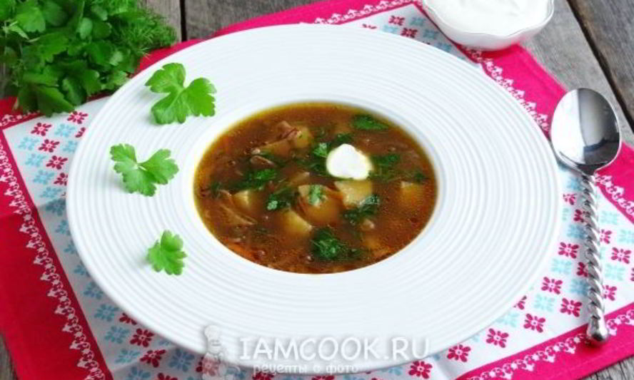 Рецепт супа грибного из сушеных грибов в мультиварке