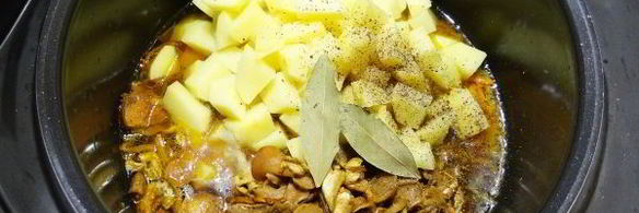 суп грибной из сушеных грибов в мультиварке