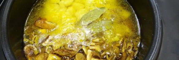 суп грибной из сушеных грибов в мультиварке