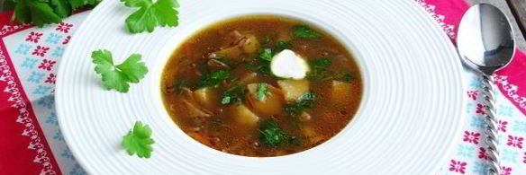 суп грибной из сушеных грибов в мультиварке