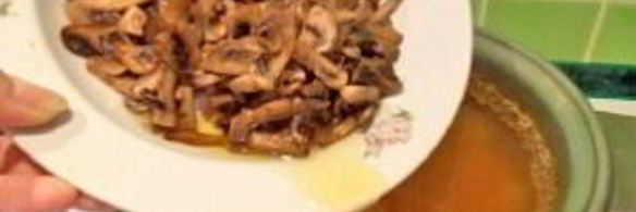 суп грибной с мясом