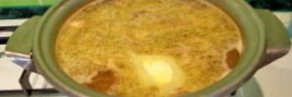 суп грибной с мясом