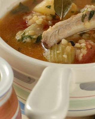 Суп из баранины с чечевицей