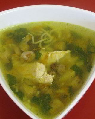 Суп из домашней курицы