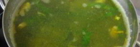 суп из домашней курицы