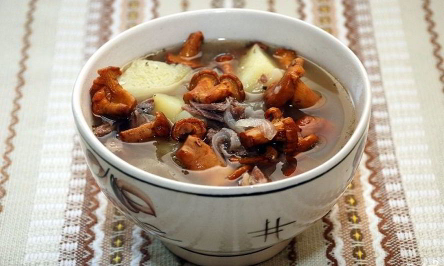 Рецепт супа из грибов лисичек