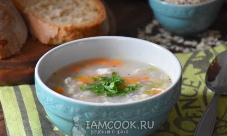Рецепт супа из индейки с овсянкой
