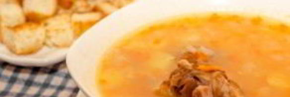 суп из копченостей