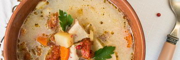 суп из курицы с вялеными томатами