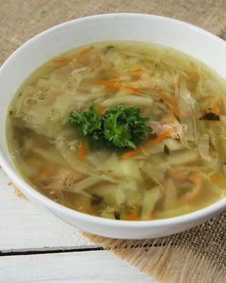 Суп из молодой капусты