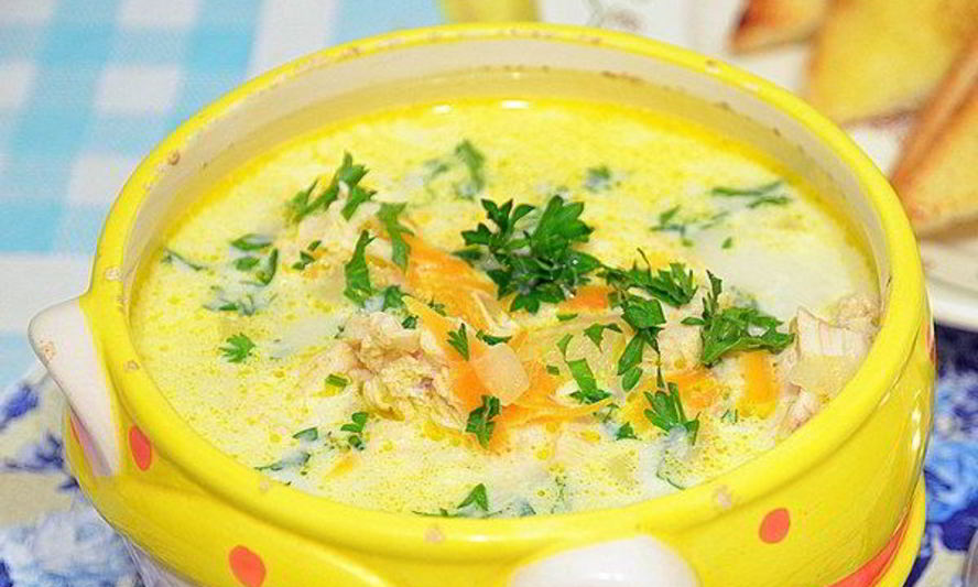 Рецепт супа из плавленых сырков с сосисками в мультиварке