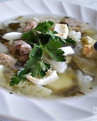 Суп из щавеля и капусты