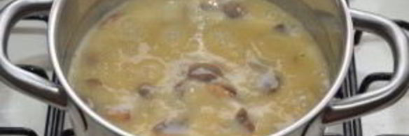 суп из шампиньонов со сливками