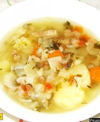Суп из свежей капусты с мясом