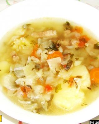 Суп из свежей капусты с мясом