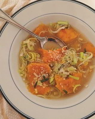 Суп из тыквы с сыром