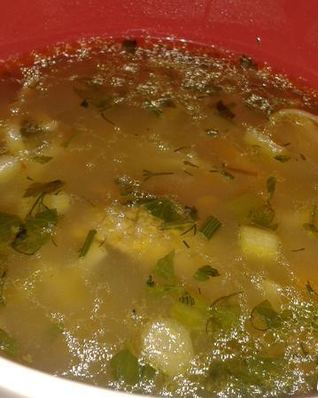 Суп из утки с белыми грибами