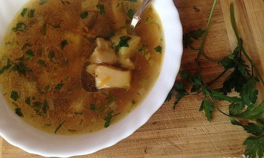 Рецепт супа из замороженных белых грибов