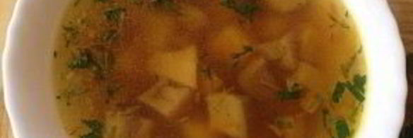 суп из замороженных белых грибов