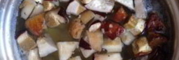 суп из замороженных белых грибов