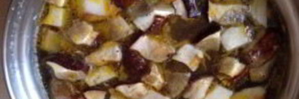 суп из замороженных белых грибов