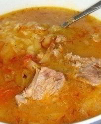 Суп Харчо по-грузински с грецкими орехами