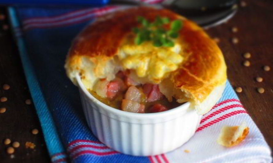 Рецепт супа-крема из чечевицы под хрустящей корочкой