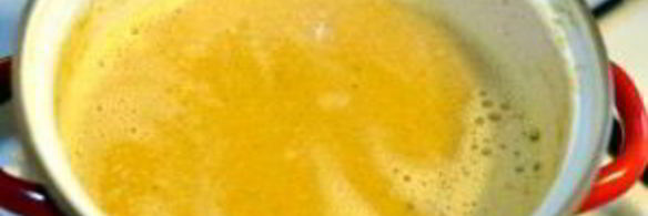 гороховый суп-пюре с оливками