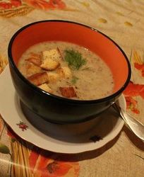 Грибной суп-пюре Декабрьский вечер