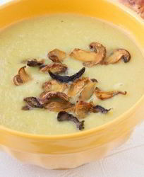 Грибной суп-пюре с плавленым сыром