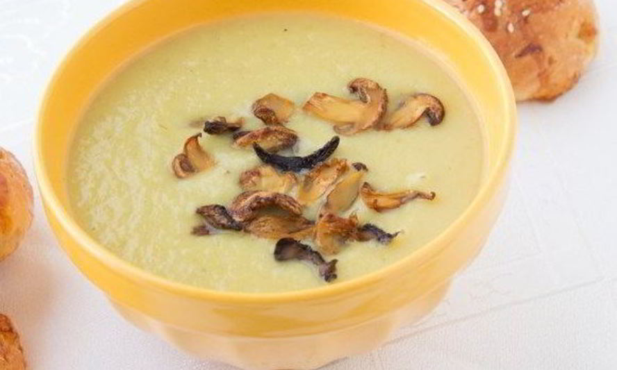 Рецепт грибного супа-пюре с плавленым сыром