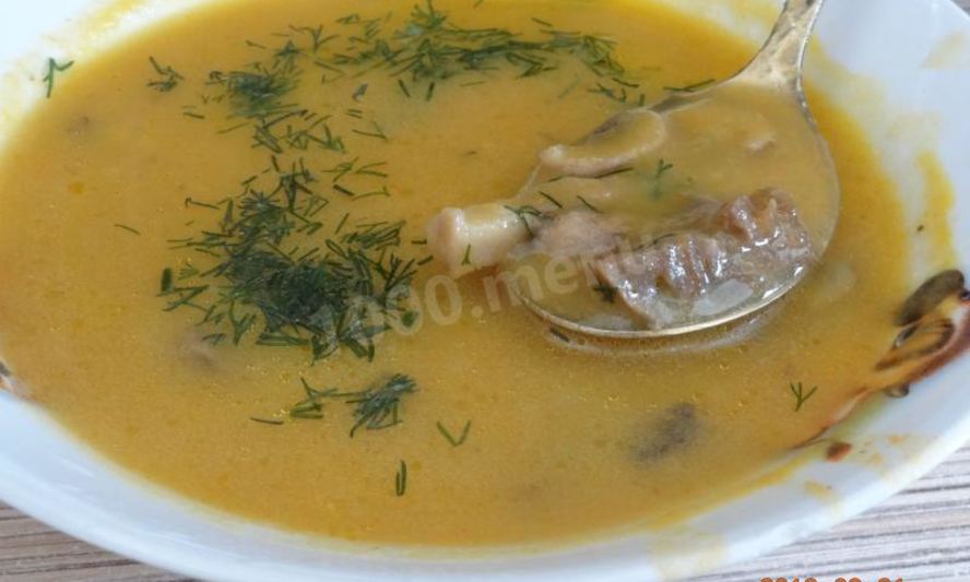 Рецепт грибного супа-пюре с сельдереем и картошкой