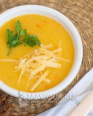 Картофельный суп-пюре с тыквой