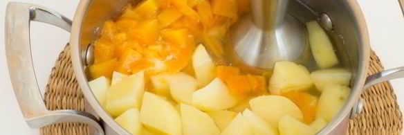 картофельный суп-пюре с тыквой