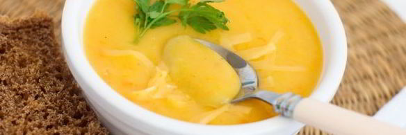 картофельный суп-пюре с тыквой