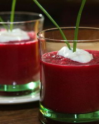 Холодный свекольный суп-пюре