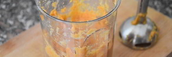 морковный суп-пюре с фасолью