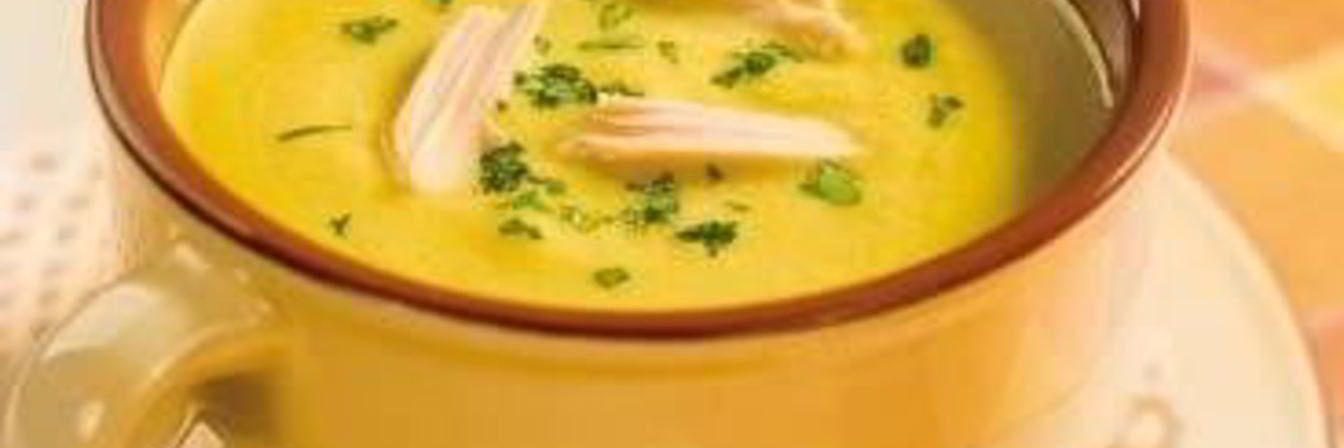 Овощной суп-пюре на курином бульоне