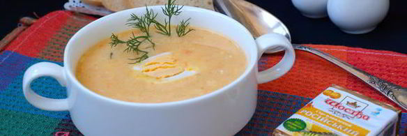 овощной суп-пюре с плавленым сыром
